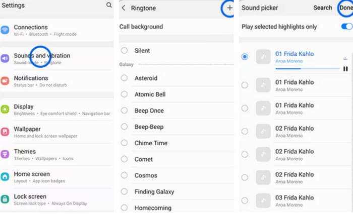 Android Zil Sesi Ayarla