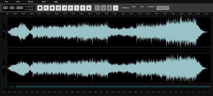Mac Audiomass için ses düzenleyici