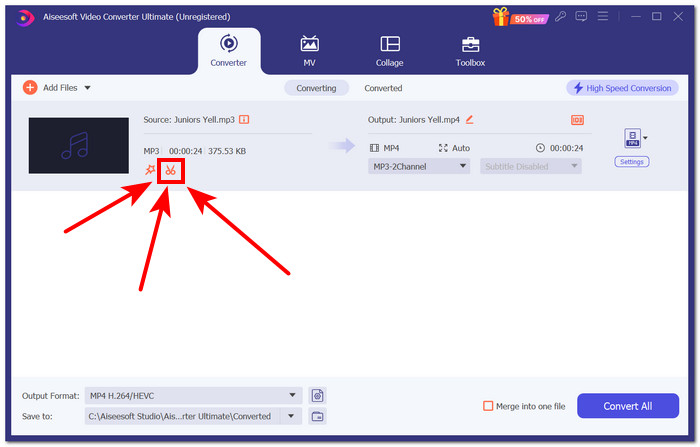 Click The Cut Tool Button