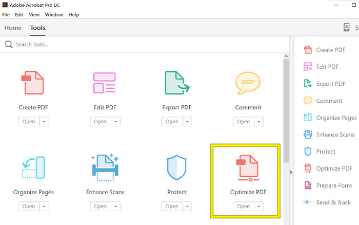 Komprimera pdf Adobe Upload