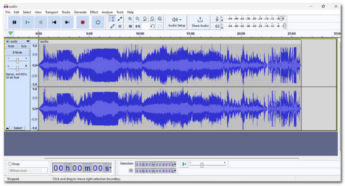 Download And Open Audacity
