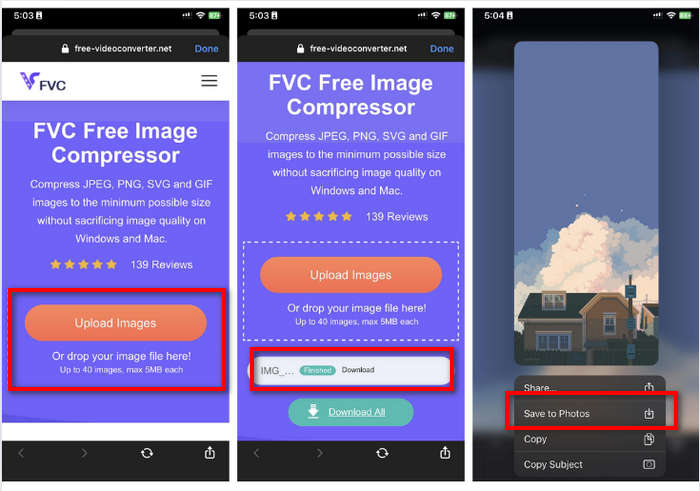 Fvc Darmowy Kompresor Obrazów iPhone
