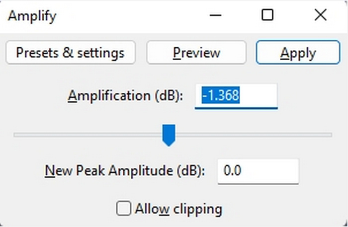 Meningkatkan Volume Mp3 Audacity Amplify