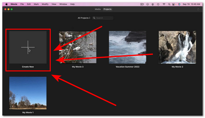 Otwórz Imovie na Macu