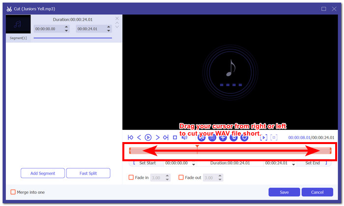 Accorcia file Mp3