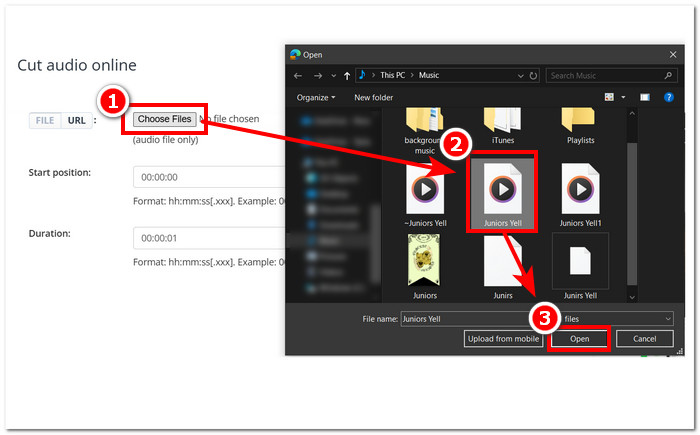 upload your Wav File