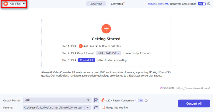 Ringtone Maker Video Converter Ultimate Adaugă fișiere