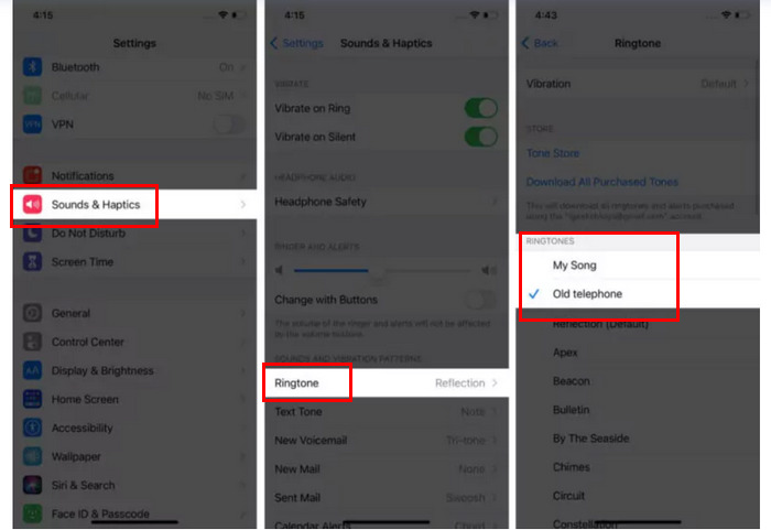 Állítsa be az iPhone csengőhangját