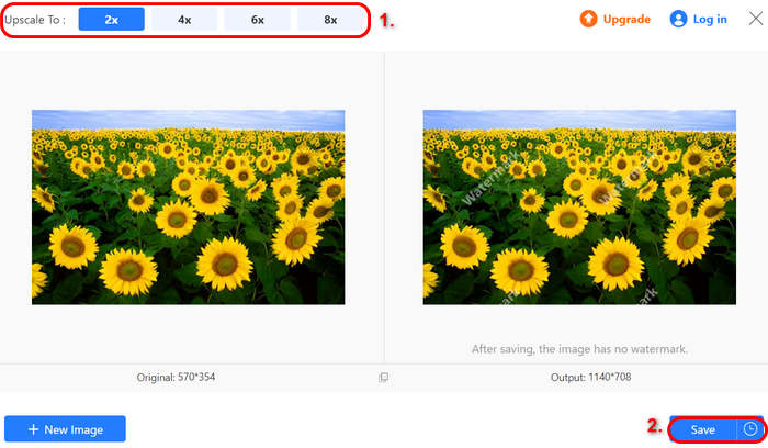 Aiseesoft Image Upscaler Online Upscale