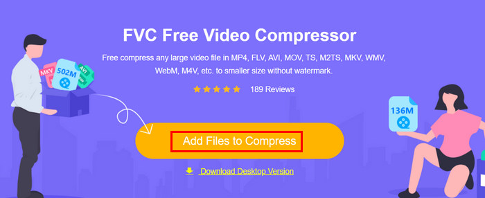 Pemampat Video Percuma FVC Tambah Fail ke Mampat