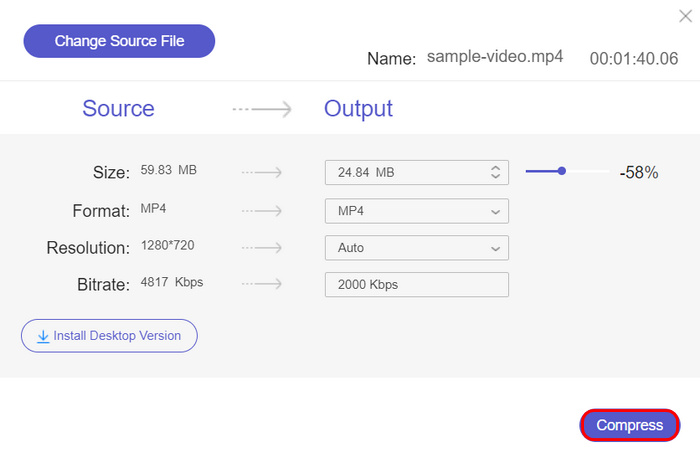 Pemampat Video Percuma FVC Pemampat