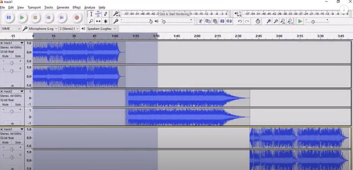 Audacity Interface