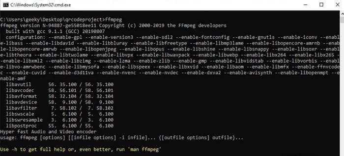 Ffmpeg Interface