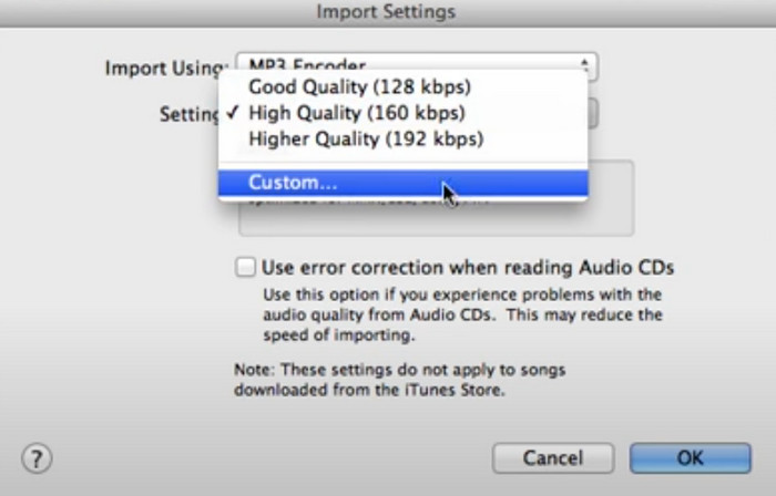 Itunes Setting
