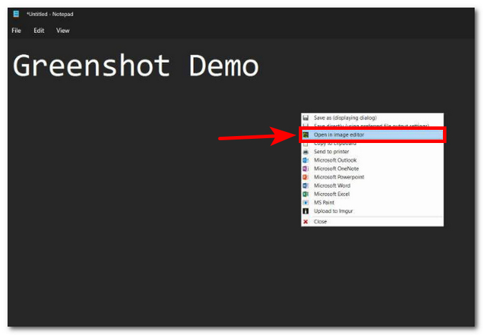 Open in Greenshot Image Editor