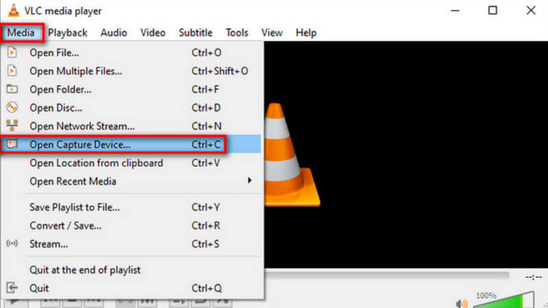 VLC-Medienaufnahme
