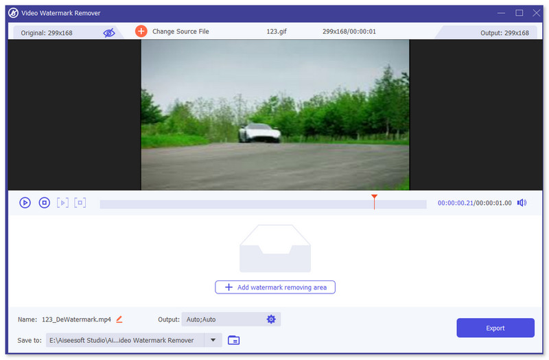 Click Export