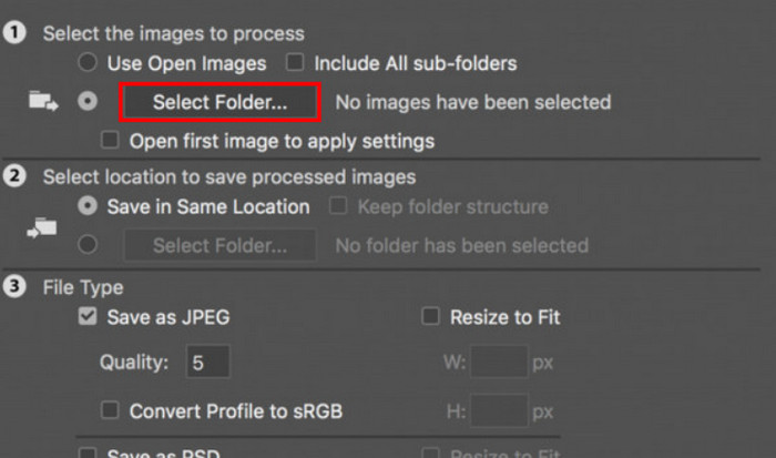 Ps Batch Folder