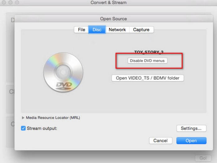 Vlc Menüleri Devre Dışı Bırak