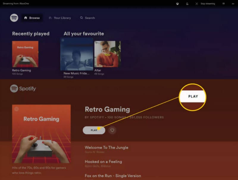 Xbox Game Play Music