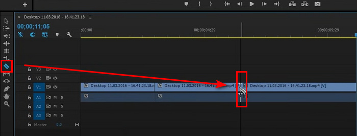 Adobe Premiere Pro Περικοπή βίντεο