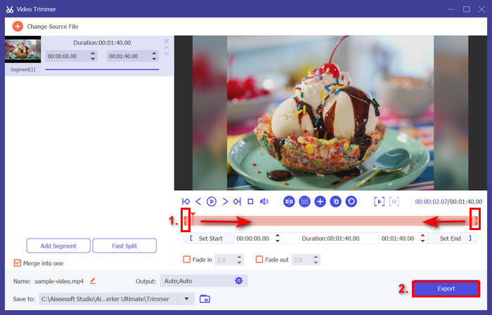 Aiseesoft Video Converter Ultimate Video Converter Export