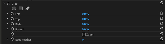 Crop A Video With Adobe Crop Effects Control Panel