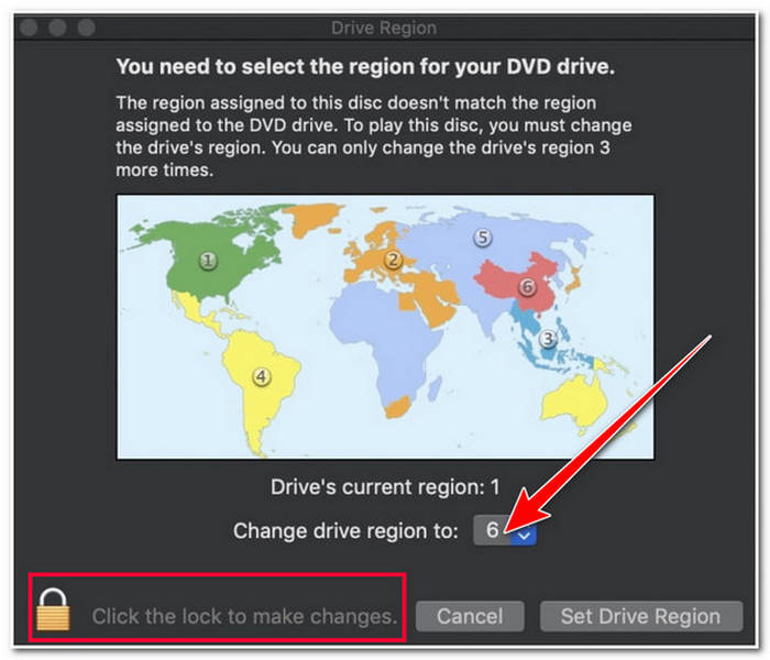 Κωδικός περιοχής DVD για Mac