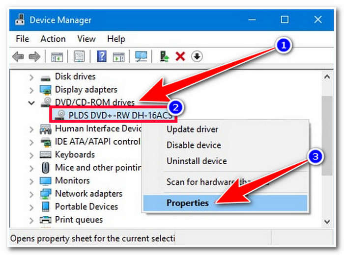 Κωδικοί περιοχής DVD Διαχείριση συσκευών των Windows