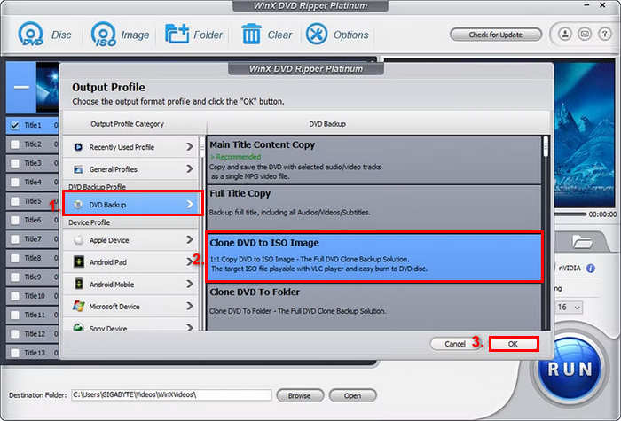DVD to ISO Create ISO