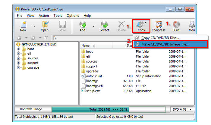 DVD to ISO on Linux Copy