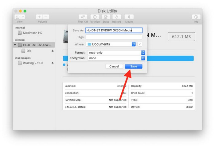 DVD to ISO Mac Save