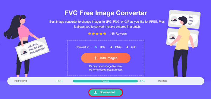 FVC 免費圖片壓縮 PNG 轉 JPG 下載
