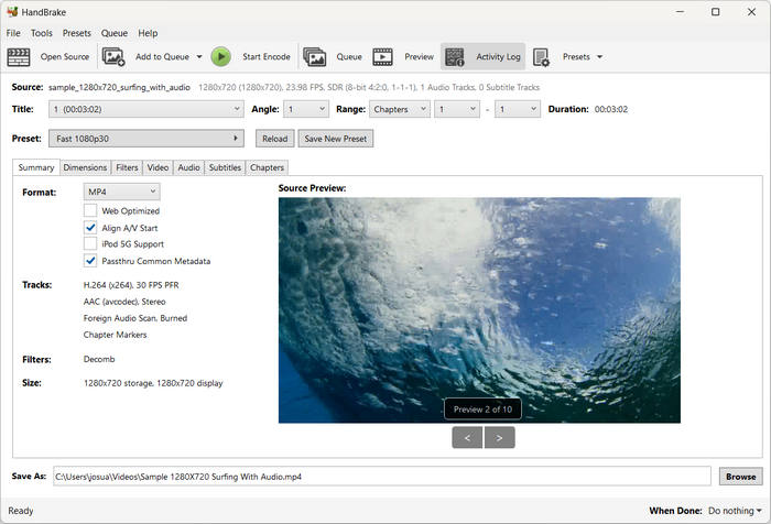 Open Source DVD Ripper Handbrake