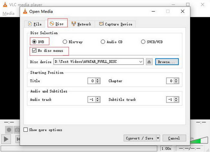 Open Source DVD Ripper VLC