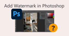 Photoshopに透かしを追加する