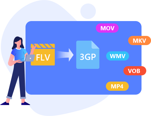 Convierta FLV a formatos de video