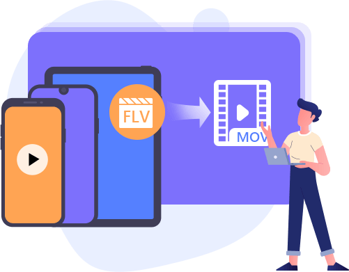 FLVをMOVに変換する