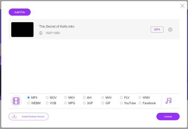 Converta mkv para mp4 online gratuitamente