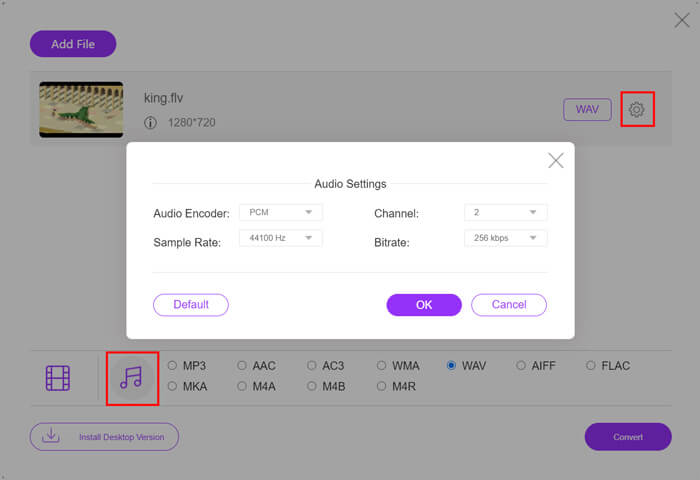 FLV - WAV Online