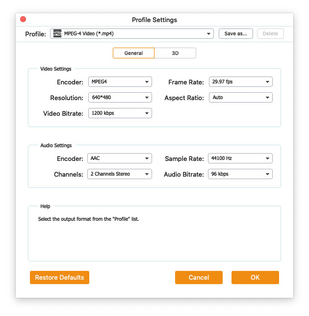 profile Settings