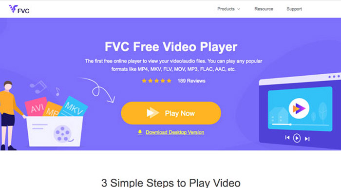 Lecteur vidéo en ligne FVC