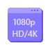 1080p HD / 4K támogatás