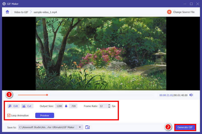 FVC Video Converter Ultimate Generare Gif