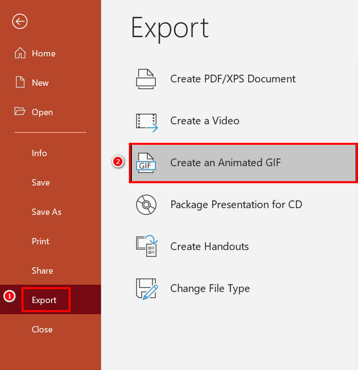 Loop Gif PPT Export Photo