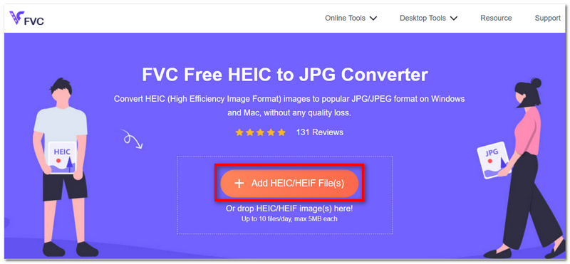 Click Add Heic File