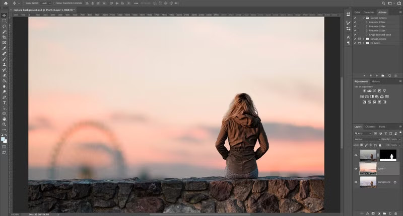 Hintergrund in Photoshop ändern – Neuer Hintergrund