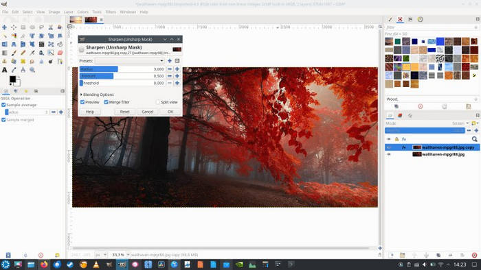 Εικόνα διεπαφής Gimp