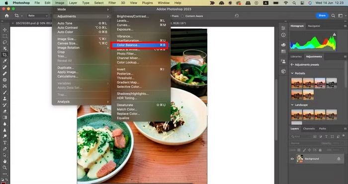 Photoshop 中的颜色平衡