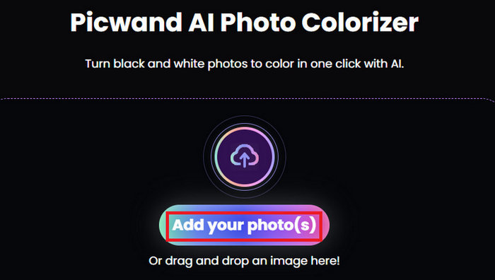 Picwand AI 照片着色器 添加照片
